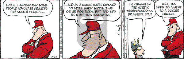 Cleats on Thursday March 25, 2004 Comic Strip