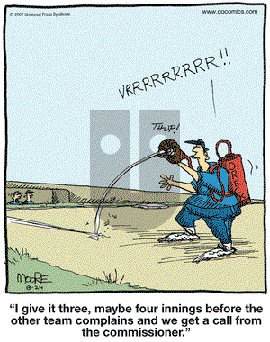 In the Bleachers on Friday August 24, 2007 Comic Strip