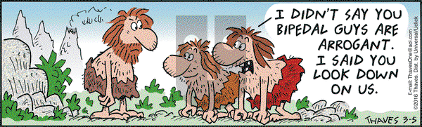 Frank and Ernest on Saturday March 5, 2016 Comic Strip