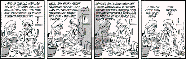 Doonesbury on Wednesday December 6, 1978 Comic Strip