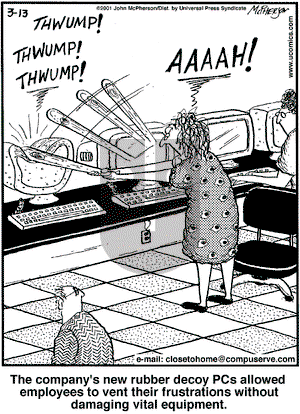 Close to Home on Tuesday March 13, 2001 Comic Strip