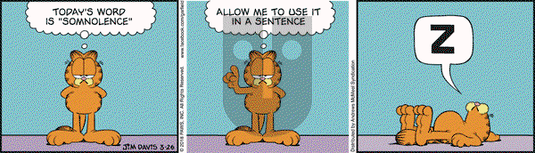 Garfield on Monday March 26, 2018 Comic Strip