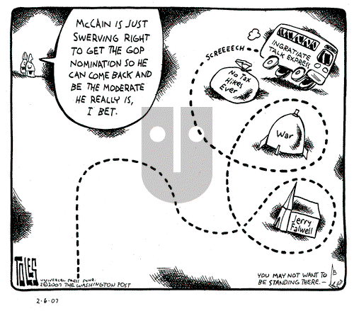 Tom Toles on Tuesday February 6, 2007 Comic Strip