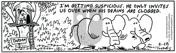 Frank and Ernest on Tuesday March 28, 2000 Comic Strip