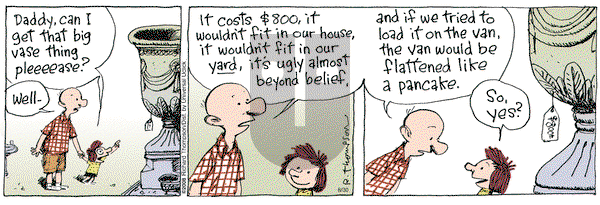 Cul de Sac on Thursday August 30, 2012 Comic Strip