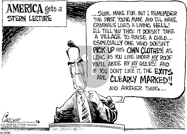 Stuart Carlson on Monday August 19, 1996 Comic Strip