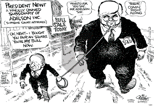 Pat Oliphant on Tuesday January 31, 2012 Comic Strip