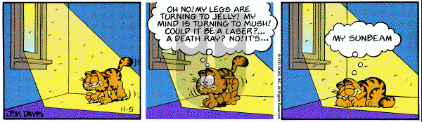 Garfield on Saturday November 5, 1983 Comic Strip
