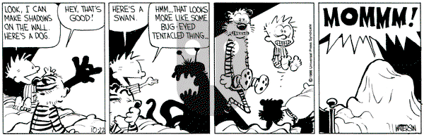Calvin and Hobbes on Wednesday October 22, 1986 Comic Strip