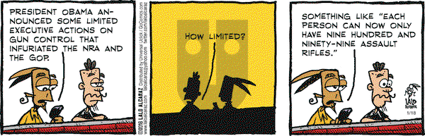 La Cucaracha on Monday January 18, 2016 Comic Strip