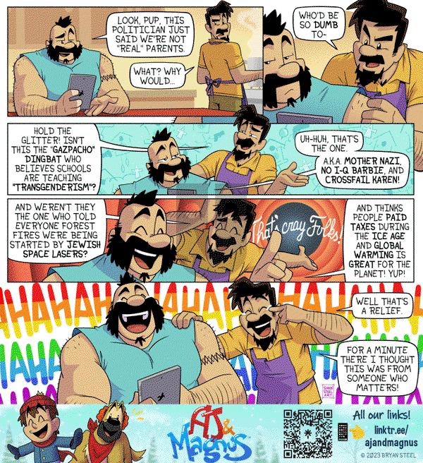 AJ and Magnus on Tuesday May 16, 2023 Comic Strip