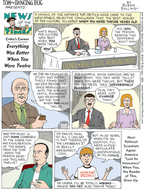 Tom the Dancing Bug on Saturday June 16, 2007 Comic Strip