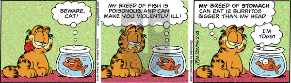 Garfield on Monday February 21, 2011 Comic Strip