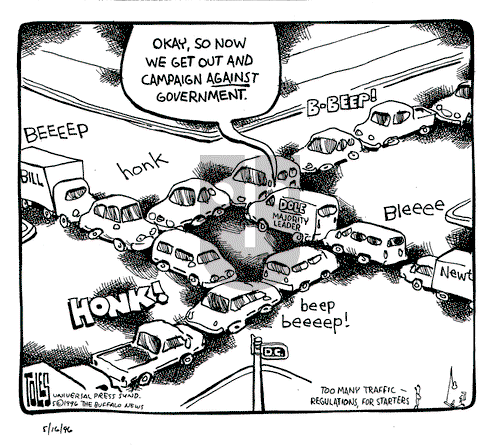 Tom Toles - Tuesday May 16, 1995 Comic Strip