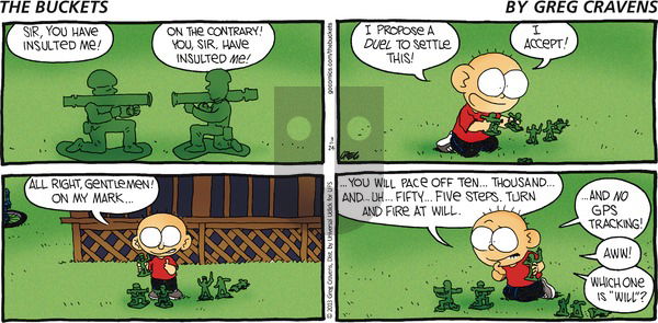 The Buckets on Sunday March 24, 2013 Comic Strip