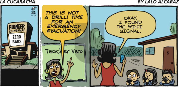 La Cucaracha on Sunday November 29, 2015 Comic Strip
