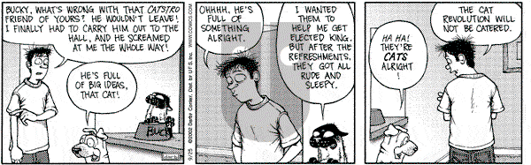 Get Fuzzy on Wednesday September 25, 2002 Comic Strip