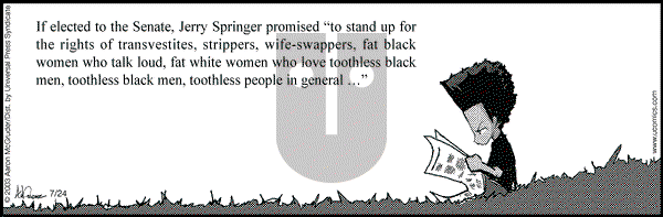 The Boondocks on Thursday February 24, 2011 Comic Strip