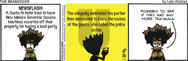 La Cucaracha on Tuesday January 12, 2016 Comic Strip