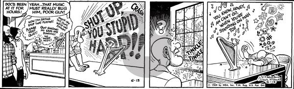 Alley Oop on Friday June 13, 1969 Comic Strip