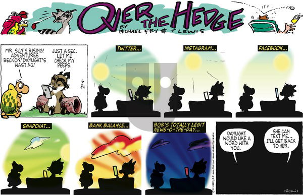 Over the Hedge on Sunday June 24, 2018 Comic Strip