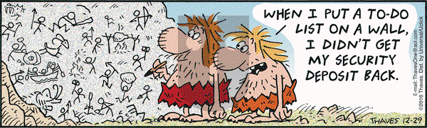 Frank and Ernest on Thursday December 29, 2016 Comic Strip