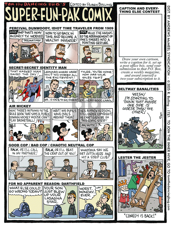 Tom the Dancing Bug on Friday May 30, 2025 Comic Strip