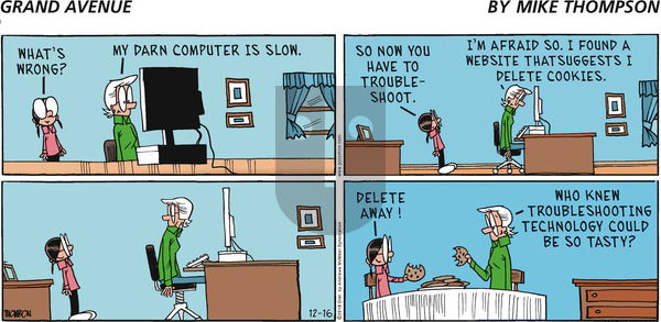 Grand Avenue on Sunday December 16, 2018 Comic Strip