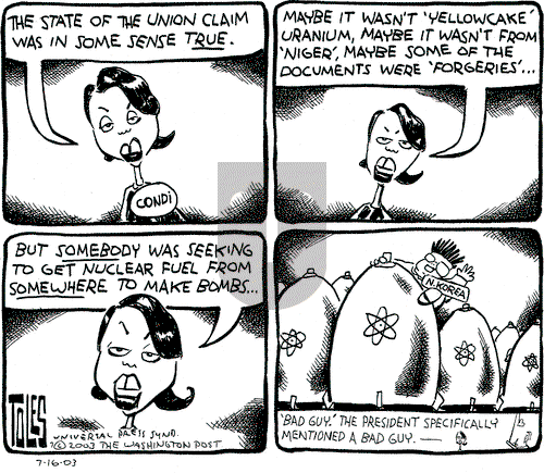 Tom Toles on Sunday August 10, 2003 Comic Strip