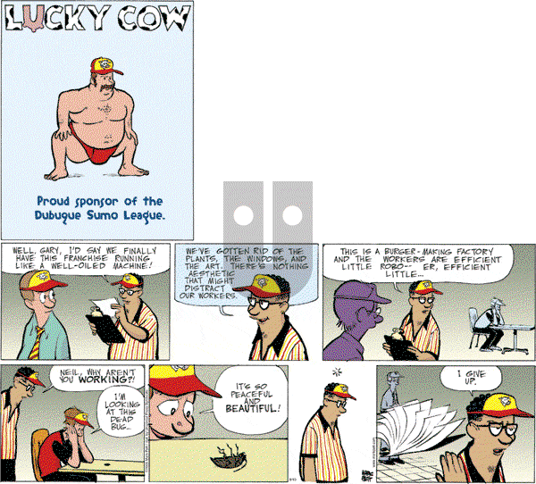 Lucky Cow on Sunday September 10, 2006 Comic Strip