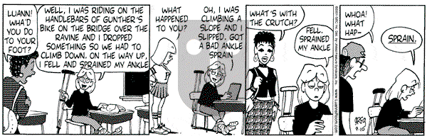 Luann on Monday November 5, 2001 Comic Strip