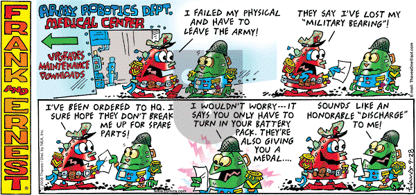 Frank and Ernest on Sunday September 28, 2008 Comic Strip