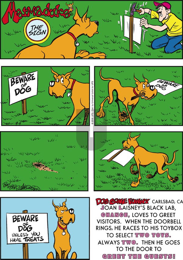Marmaduke on Sunday September 4, 2016 Comic Strip