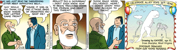 Alley Oop on Monday February 23, 2009 Comic Strip