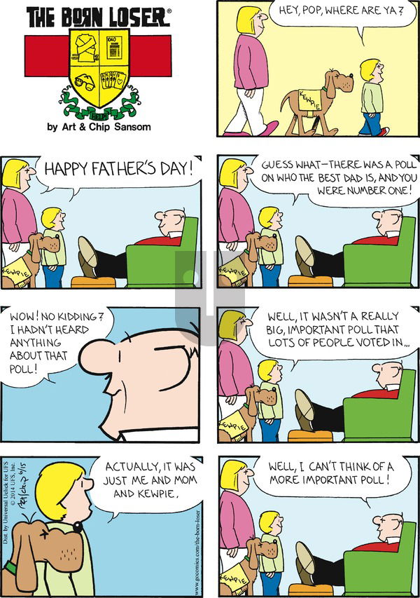 The Born Loser on Sunday June 15, 2014 Comic Strip