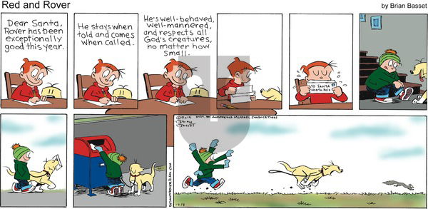 Red and Rover on Sunday December 8, 2019 Comic Strip