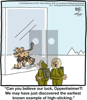 In the Bleachers on Friday March 17, 2017 Comic Strip