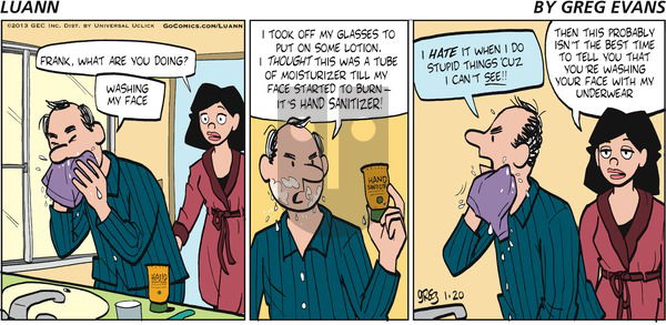 Luann on Sunday January 20, 2013 Comic Strip