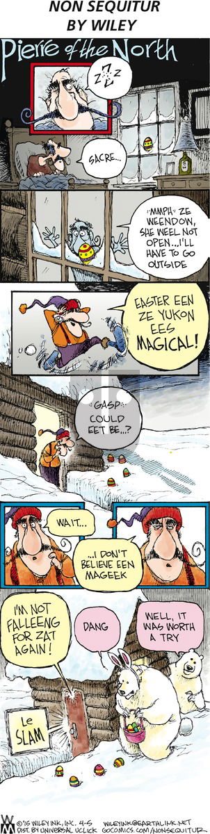 Non Sequitur on Sunday April 5, 2015 Comic Strip