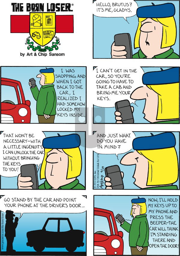 The Born Loser on Sunday September 29, 2013 Comic Strip
