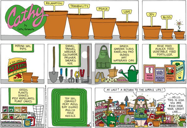 Cathy Classics on Sunday July 8, 2012 Comic Strip