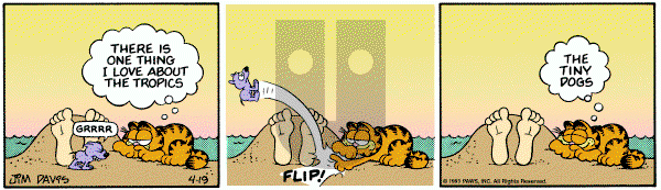 Garfield on Tuesday April 19, 1983 Comic Strip