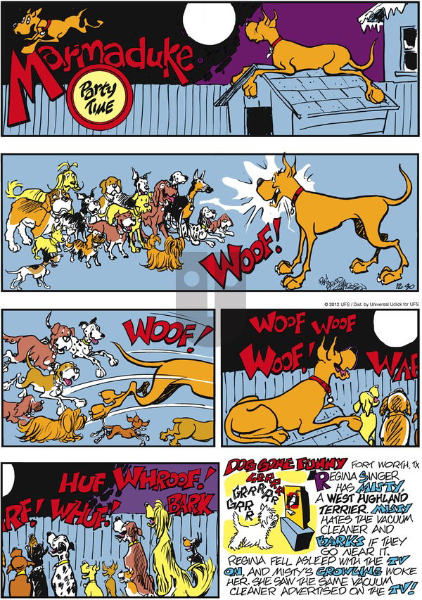 Marmaduke on Sunday December 30, 2012 Comic Strip