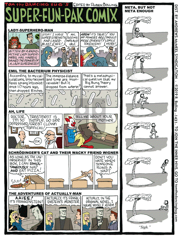 Tom the Dancing Bug on Friday March 29, 2019 Comic Strip
