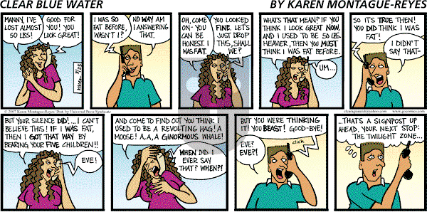 Clear Blue Water on Sunday March 25, 2007 Comic Strip