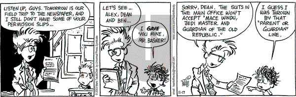 Heart of the City on Monday November 17, 2003 Comic Strip