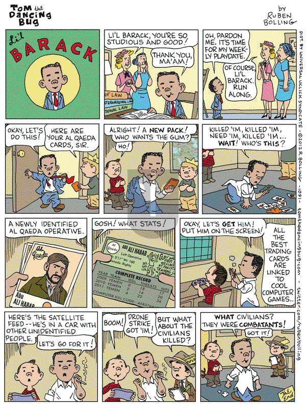 Tom the Dancing Bug on Friday June 8, 2012 Comic Strip