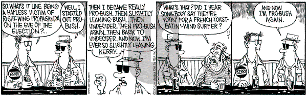 Monty on Monday November 1, 2004 Comic Strip