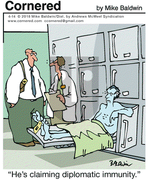 Cornered on Saturday April 14, 2018 Comic Strip