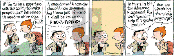 Cul de Sac on Tuesday April 14, 2009 Comic Strip